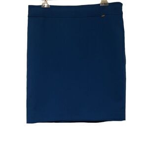 TAHARI BLUE FLAT BACK SLIP SKIRT sz 12